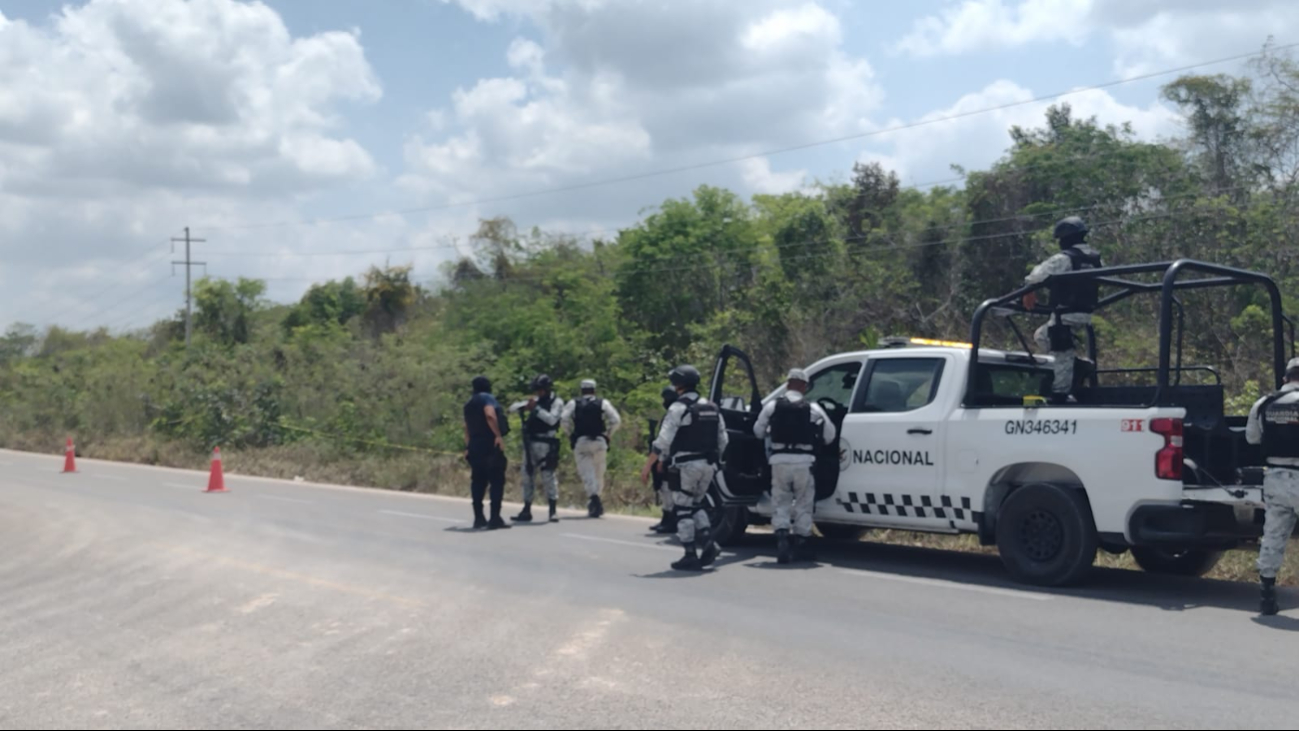 El cuerpo fue descubierto por personal de la Guardia Nacional El cuerpo fue descubierto por personal de la Guardia Nacional