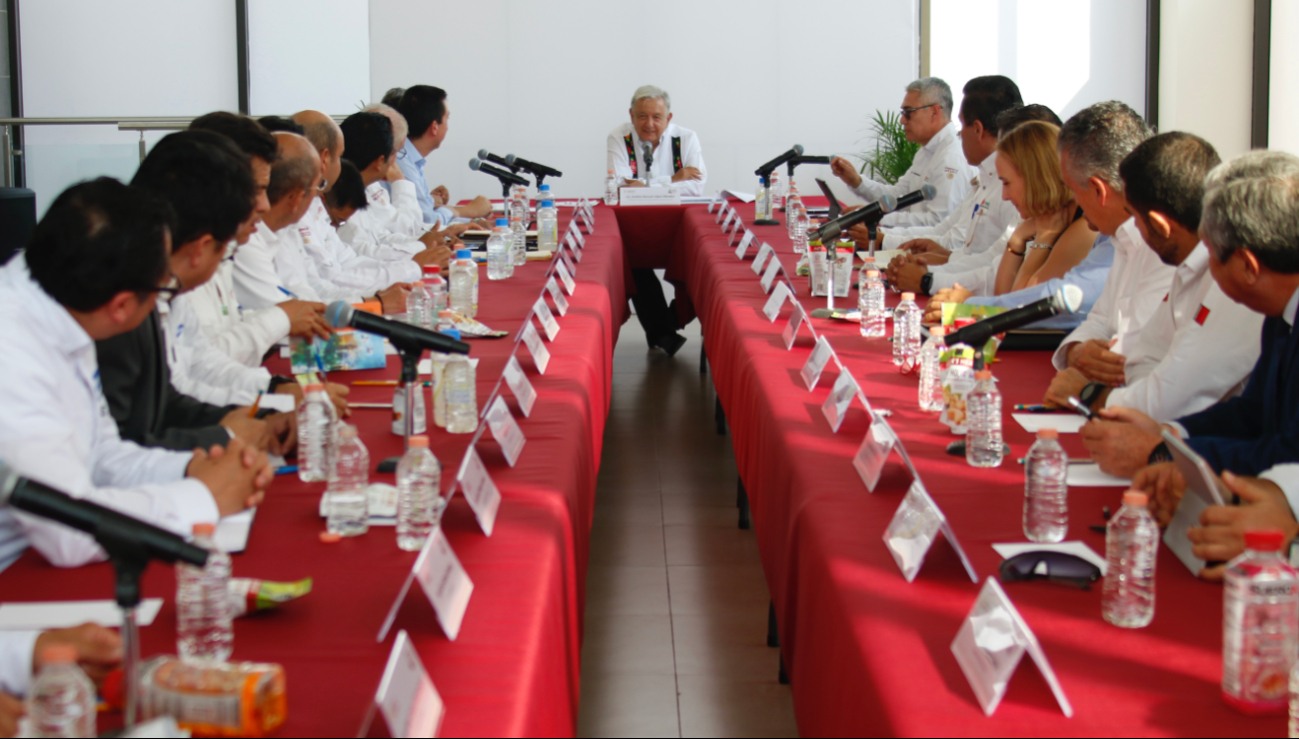 Junta de salud del presidente AMLO en México Junta de salud del presidente AMLO en México