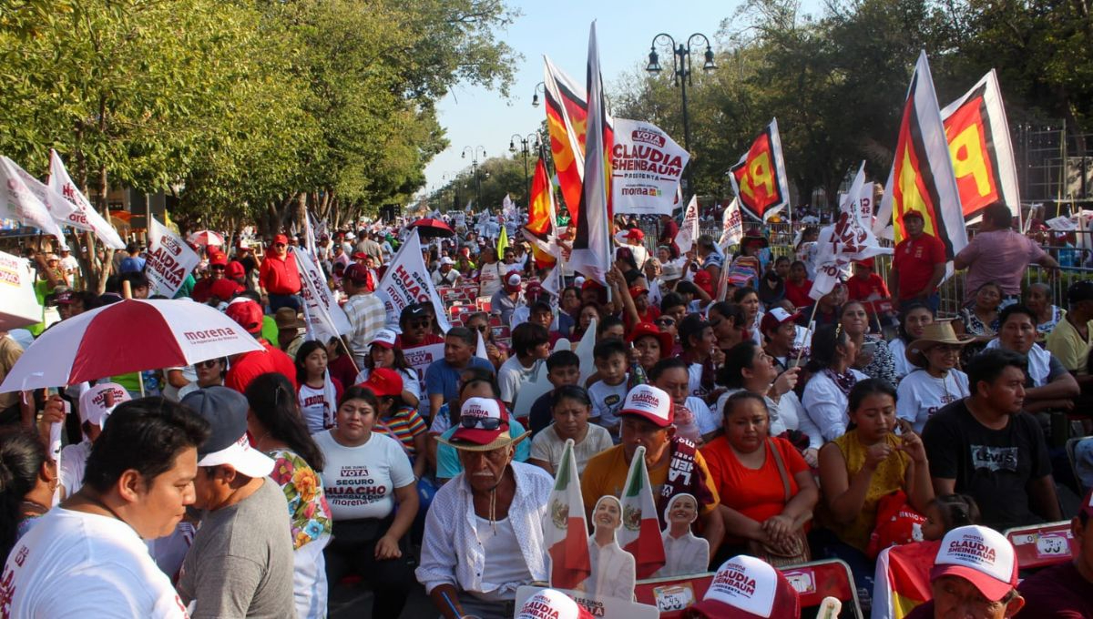 Miles de yucatecos aguardan por Claudia Sheinbaum en Paseo de Montejo: EN VIVO