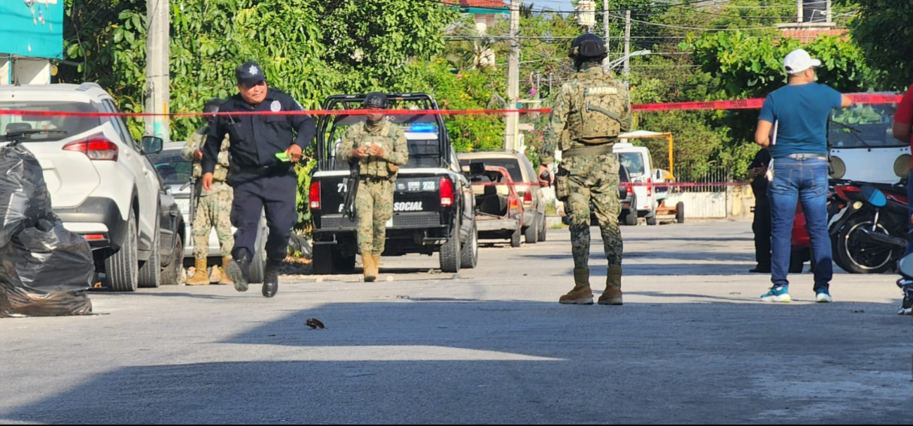 Agentes policiacos tomaron control del área Agentes policiacos tomaron control del área