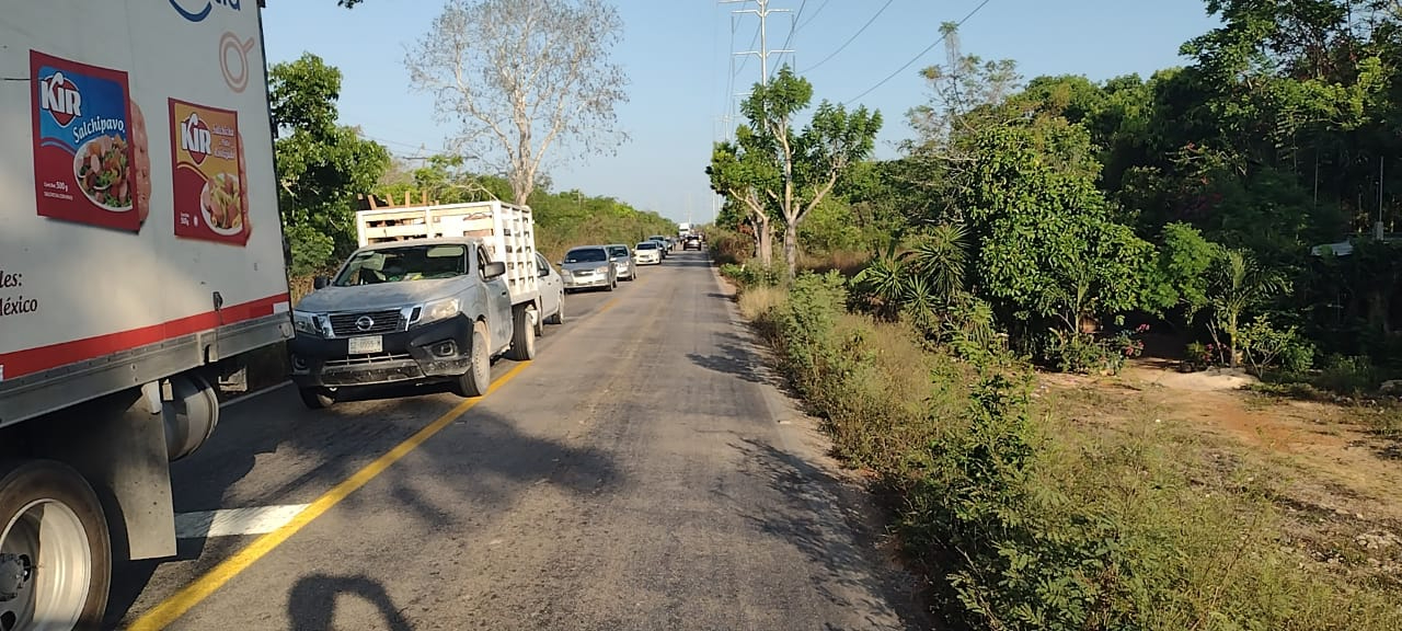Así lucía la vialidad, luego del bloqueo carretero Así lucía la vialidad, luego del bloqueo carretero
