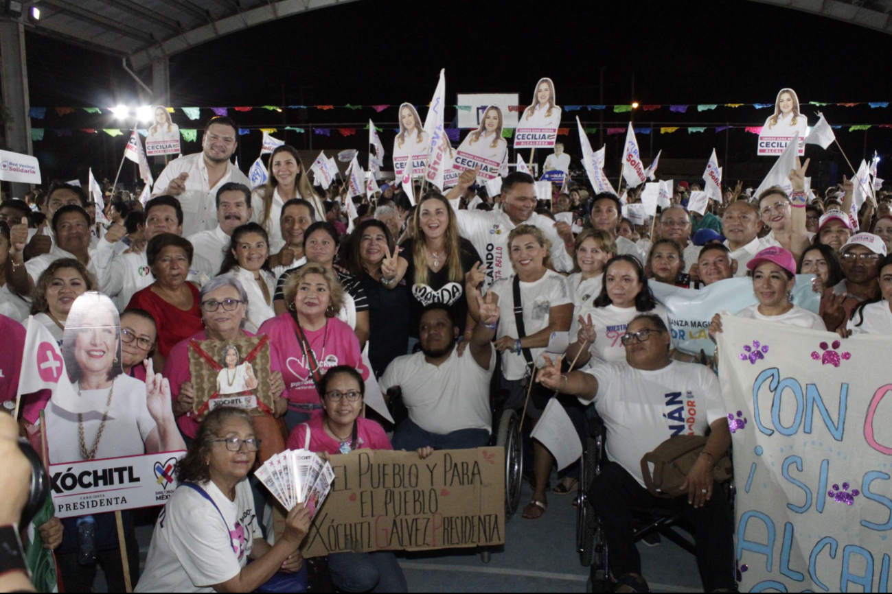 Cecilia Patrón concluye su mitin en San José Tecoh Cecilia Patrón concluye su mitin en San José Tecoh