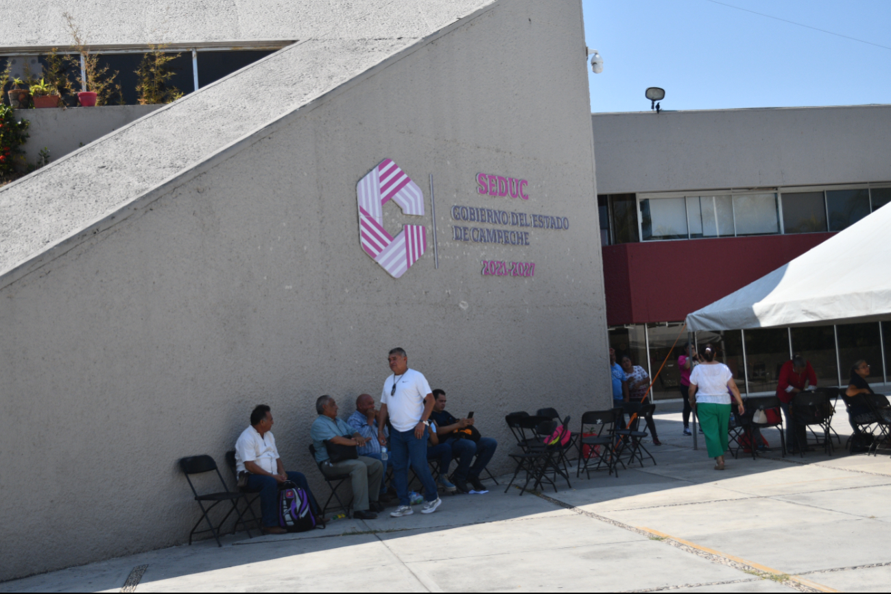 Trabajadores de Educación en Campeche levantaron protesta para no afectar a estudiantes 