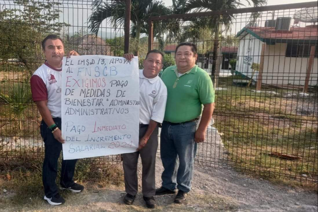 Sindicalizados de Colegio de Bachilleres de Campeche irán a paro nacional  