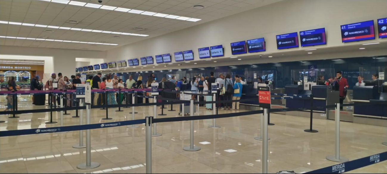 Aeroméxico ha presentado afectaciones este martes Aeroméxico ha presentado afectaciones este martes