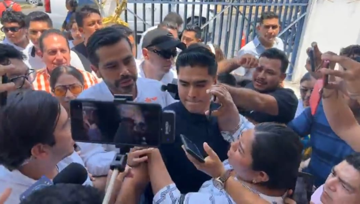 Al parecer, el candidato se incomodó al ser cuestionado por la tragedia en Monterrey.