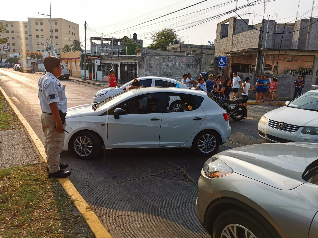 Así lucía el bloqueo en Ciudad del Carmen Así lucía el bloqueo en Ciudad del Carmen