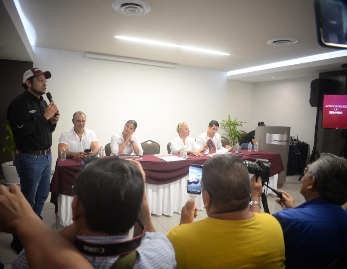 Conferencia de prensa de Morena en Yucatán Conferencia de prensa de Morena en Yucatán