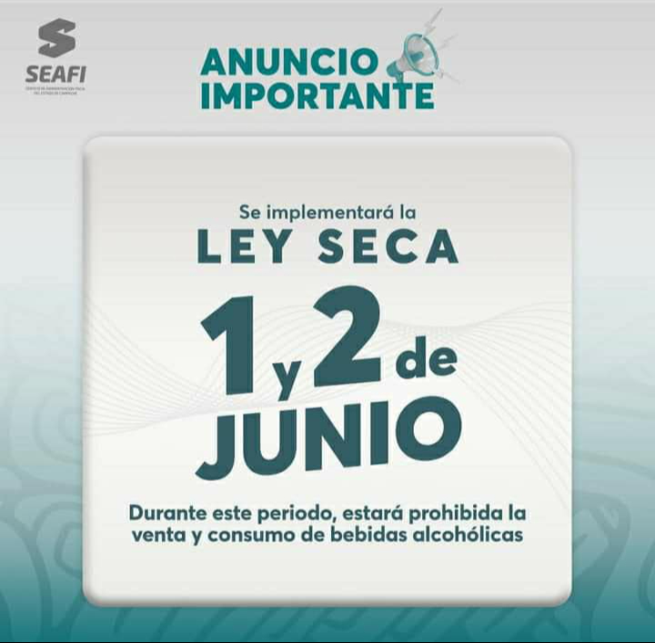 No podrán vender y consumir bebidas alcohólicas No podrán vender y consumir bebidas alcohólicas