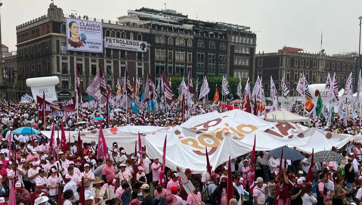 Cierre de campaña de Claudia Sheinbaum: Así se va llenando el Zócalo 