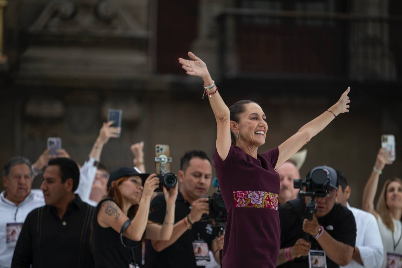 Claudia Sheinbaum en el Zócalo de CDMX Claudia Sheinbaum en el Zócalo de CDMX