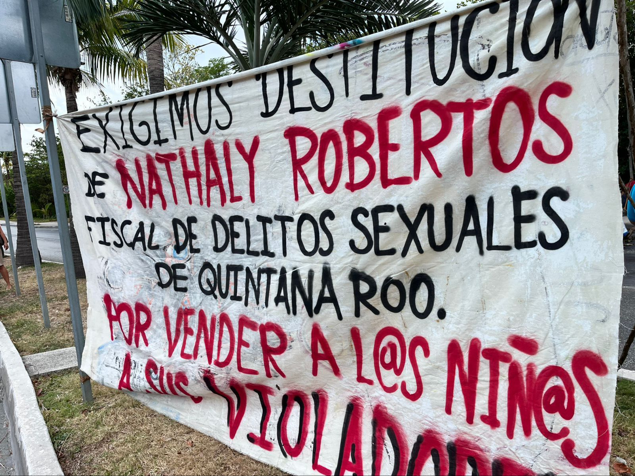 La protesta se deriva a una queja por un caso de violación La protesta se deriva a una queja por un caso de violación