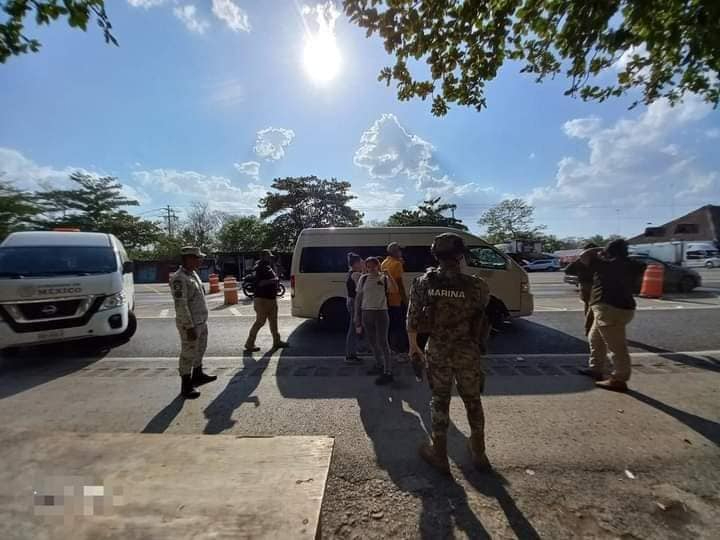 Los migrantes quedaron a disposición del INM Los migrantes quedaron a disposición del INM