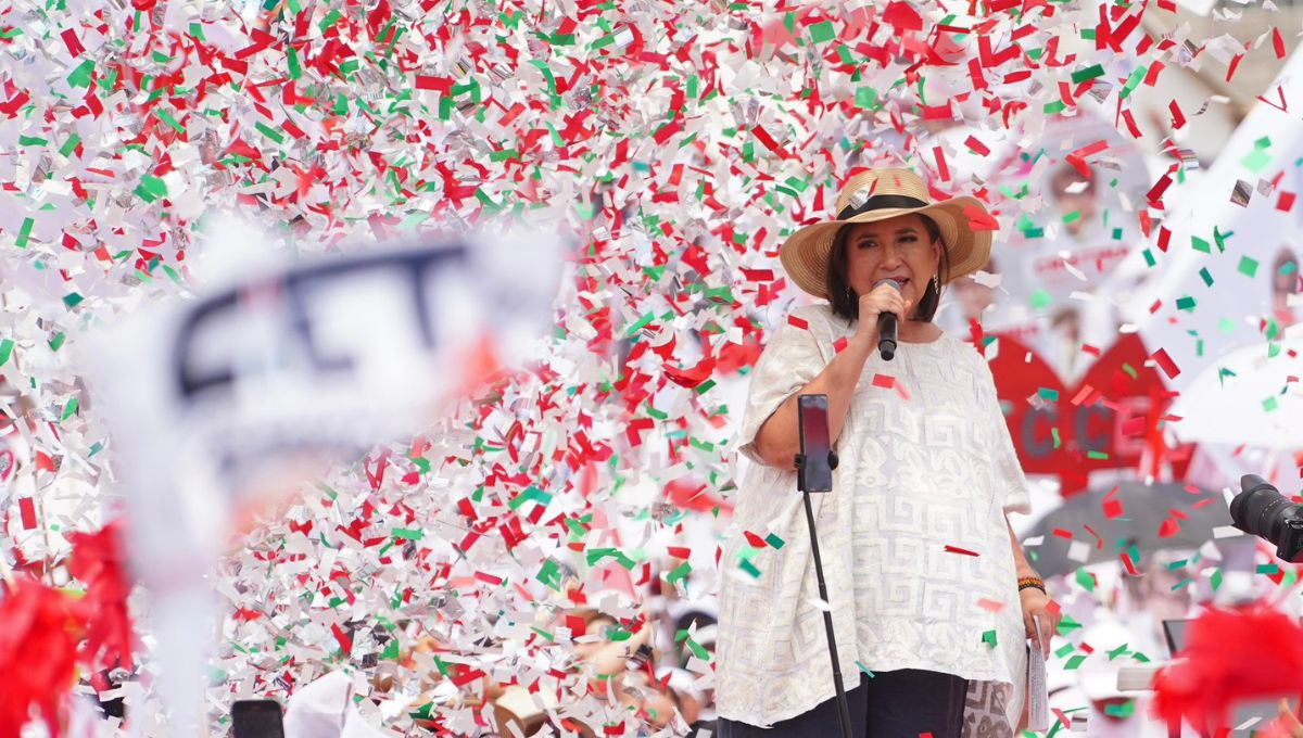 Xóchitl Gálvez termina su campaña política a la presidencia de México en la Arena Monterrey