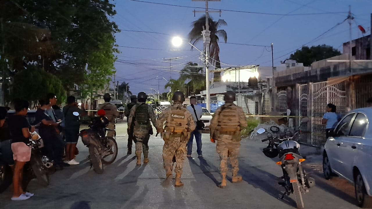 Así luce la escena del crimen en Cancún Así luce la escena del crimen en Cancún