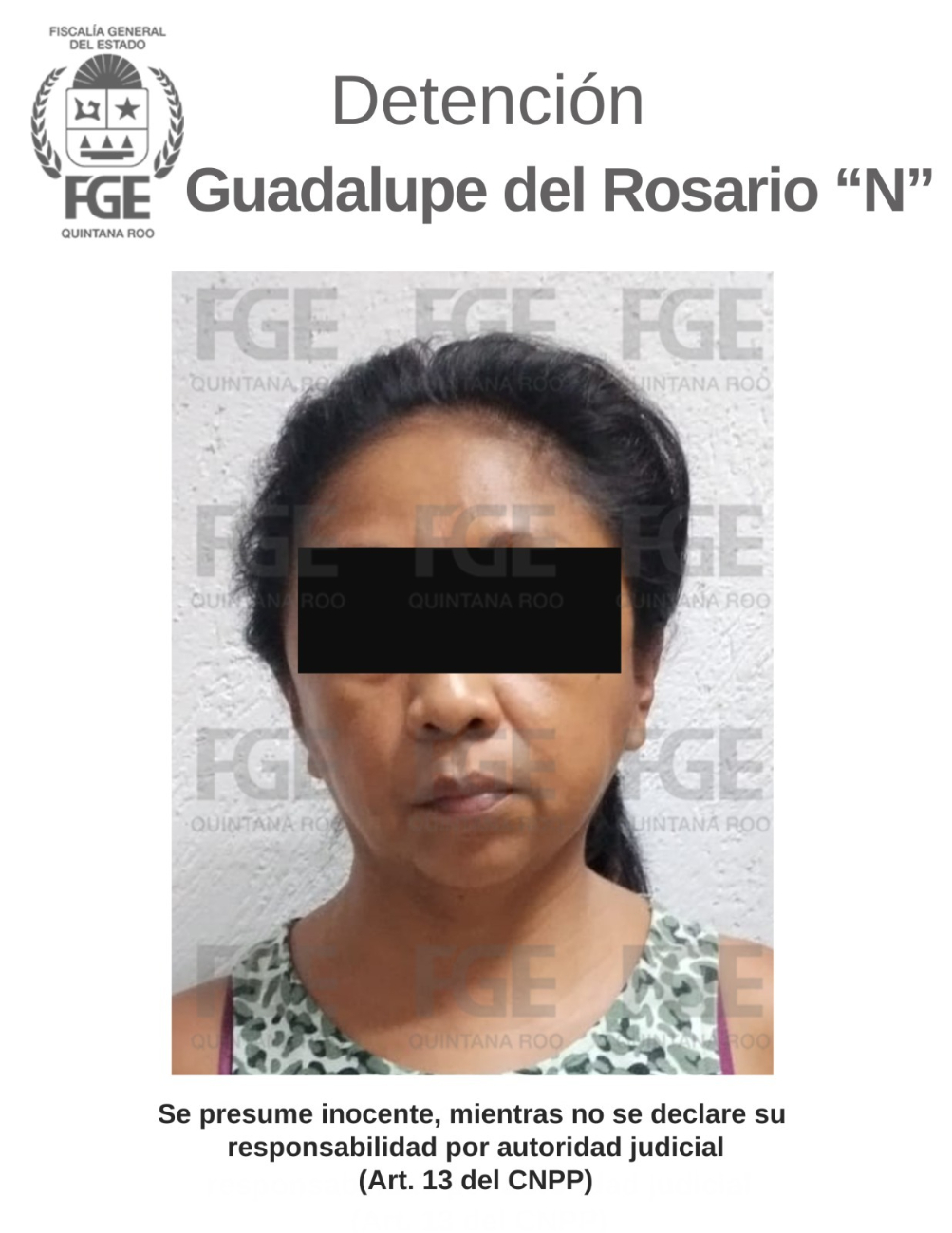 Comunicado de la Fiscalía General del Estado (FGE) de Quintana Roo Comunicado de la Fiscalía General del Estado (FGE) de Quintana Roo