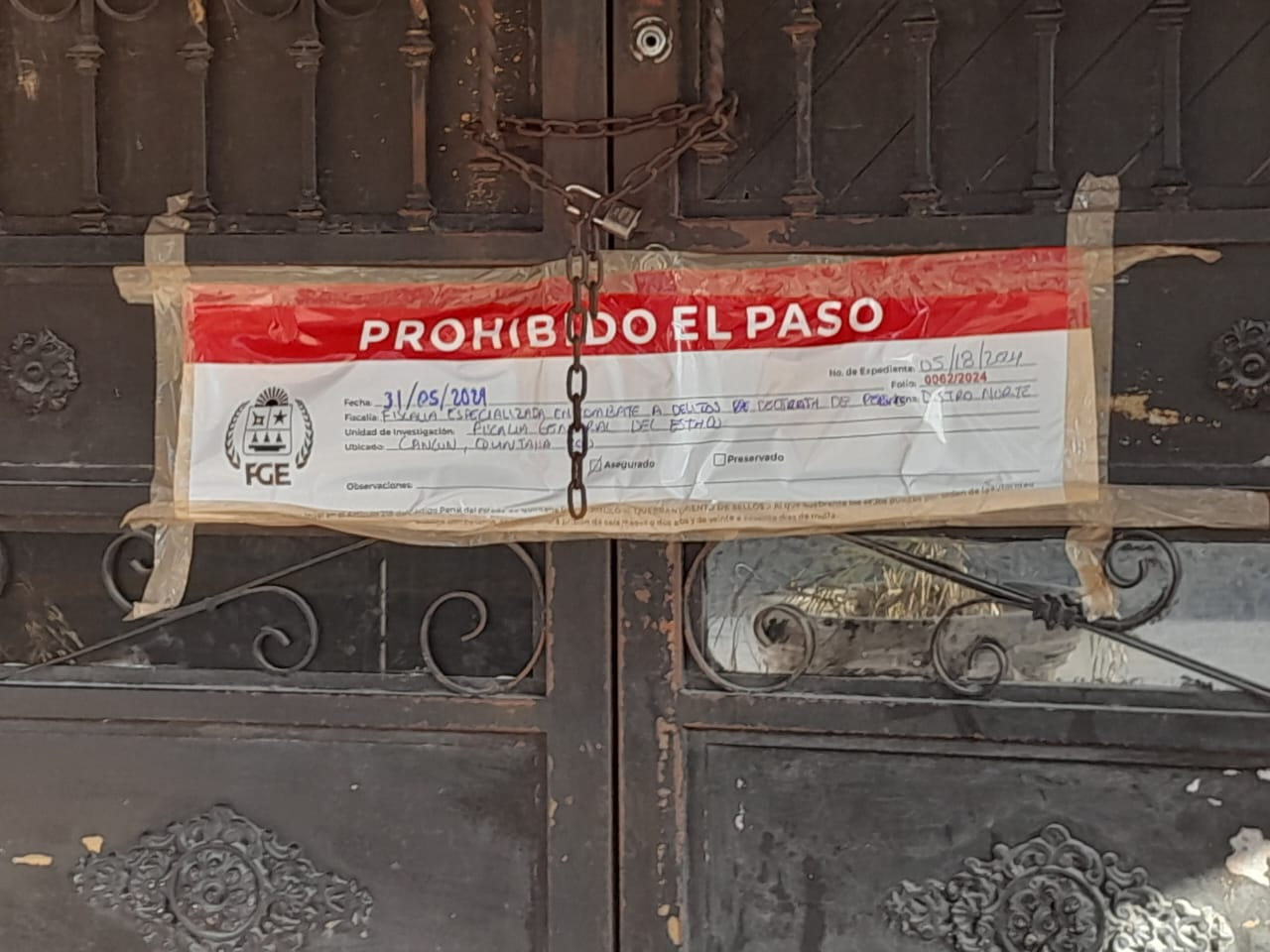 El aseguramiento se realizó durante la noche del jueves El aseguramiento se realizó durante la noche del jueves