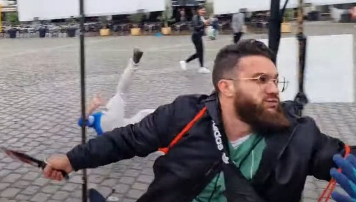 Ataque con cuchillo en Mannheim, Alemania, deja dos heridos: VIDEO