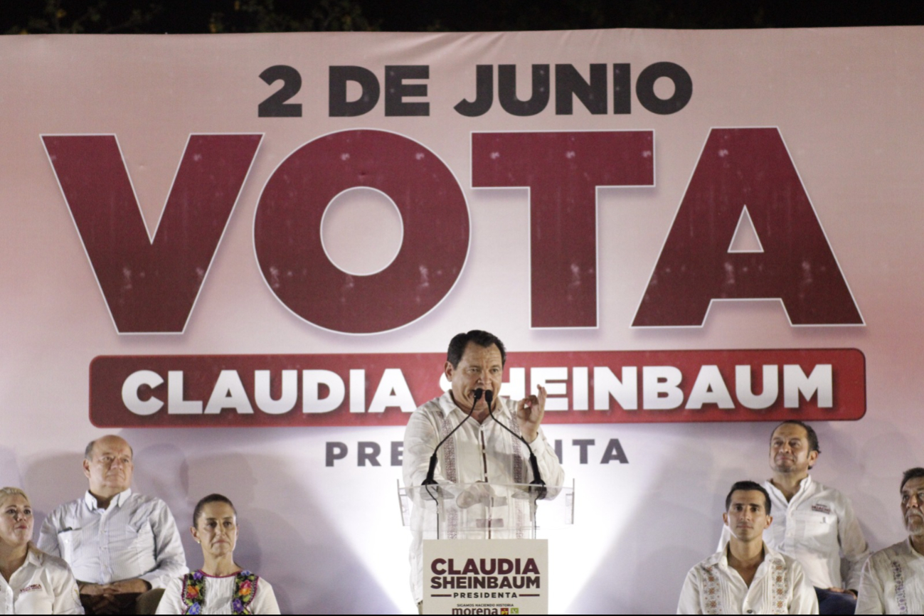 Joaquín Díaz Mena instó a hacer historia el próximo 2 de junio en Mérida Joaquín Díaz Mena instó a hacer historia el próximo 2 de junio en Mérida