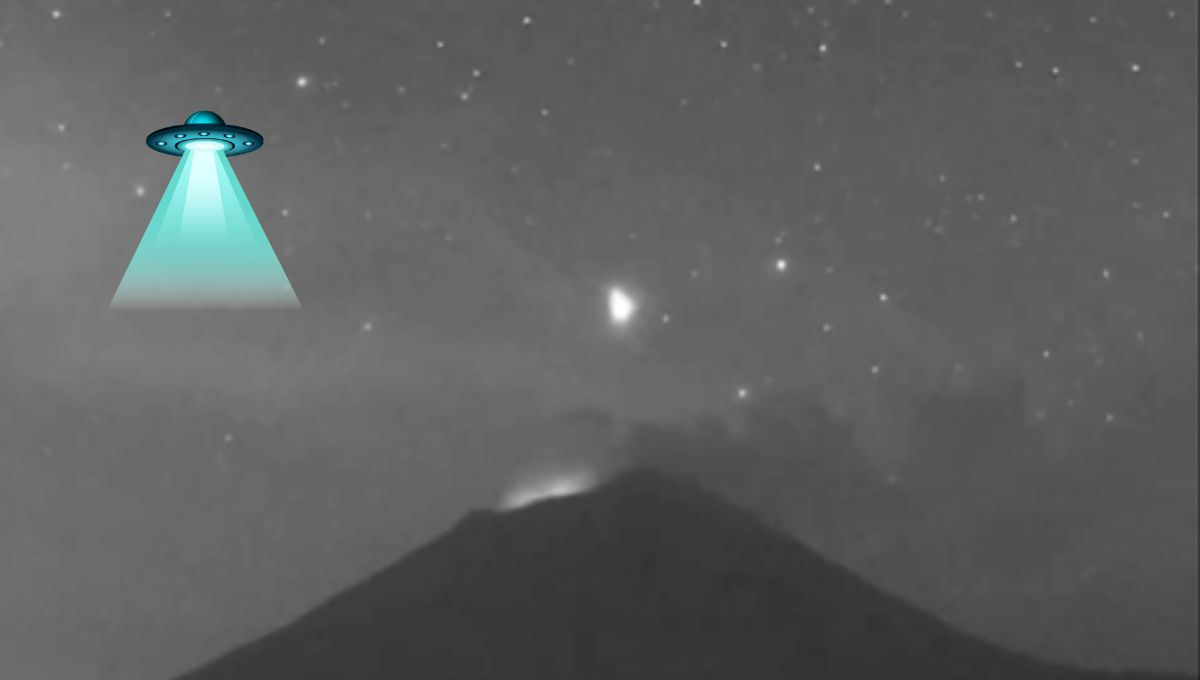 "¿OVNI'S?": Captan en video extraño objeto luminoso sobrevolando el Popocatépetl