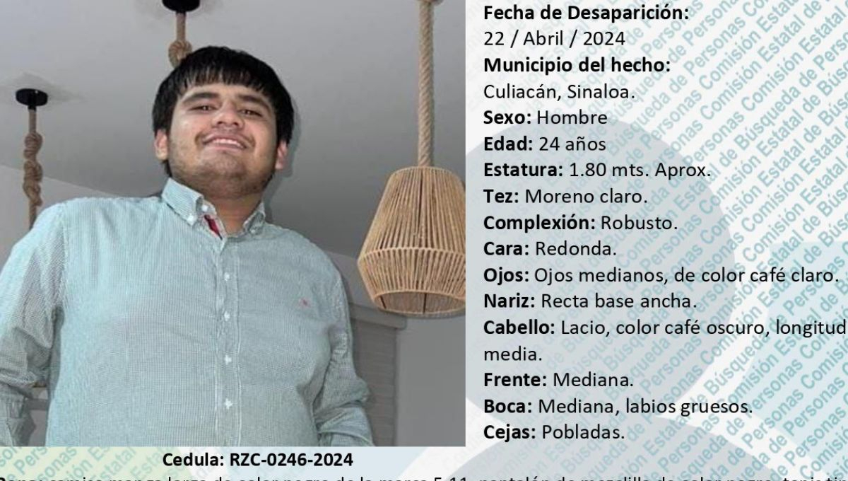 El tiktoker tiene más de dos semanas desaparecido en Sinaloa El tiktoker tiene más de dos semanas desaparecido en Sinaloa