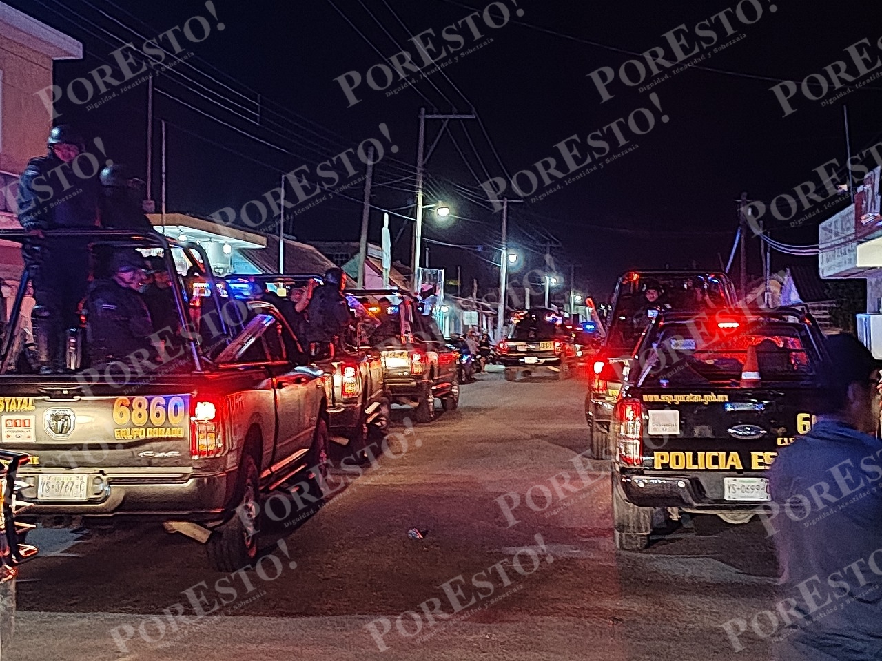 La amplia movilización se registró durante la noche La amplia movilización se registró durante la noche