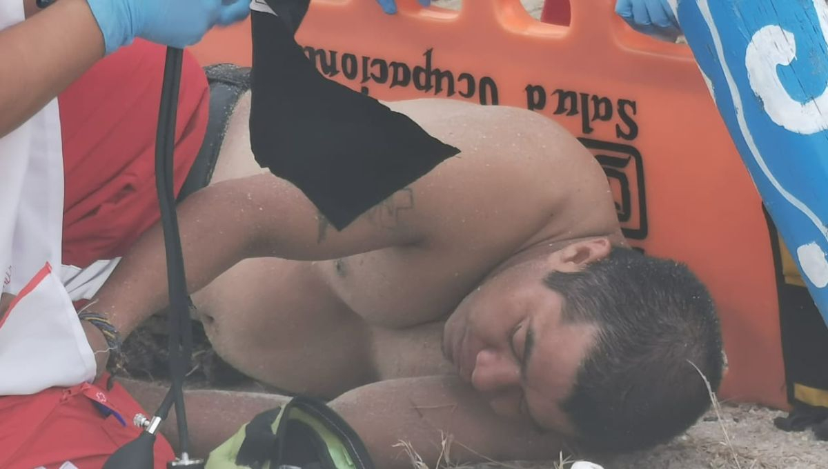 Los bañistas actuaron con rapidez ante el incidente