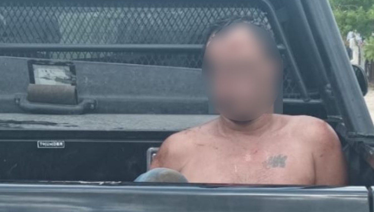 El hombre intentó escapar, pero fue detenido momentos después El hombre intentó escapar, pero fue detenido momentos después