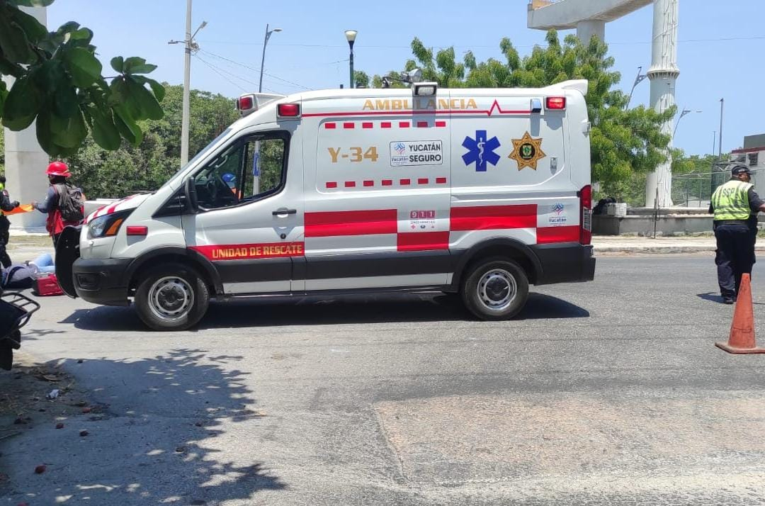 La mujer herida fue traslada al hospital en Progreso La mujer herida fue traslada al hospital en Progreso