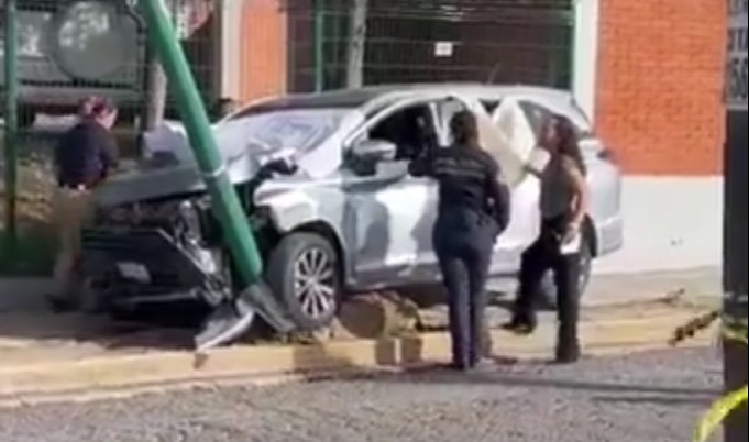 Así habría terminado la camioneta en San Andrés Cholula Así habría terminado la camioneta en San Andrés Cholula