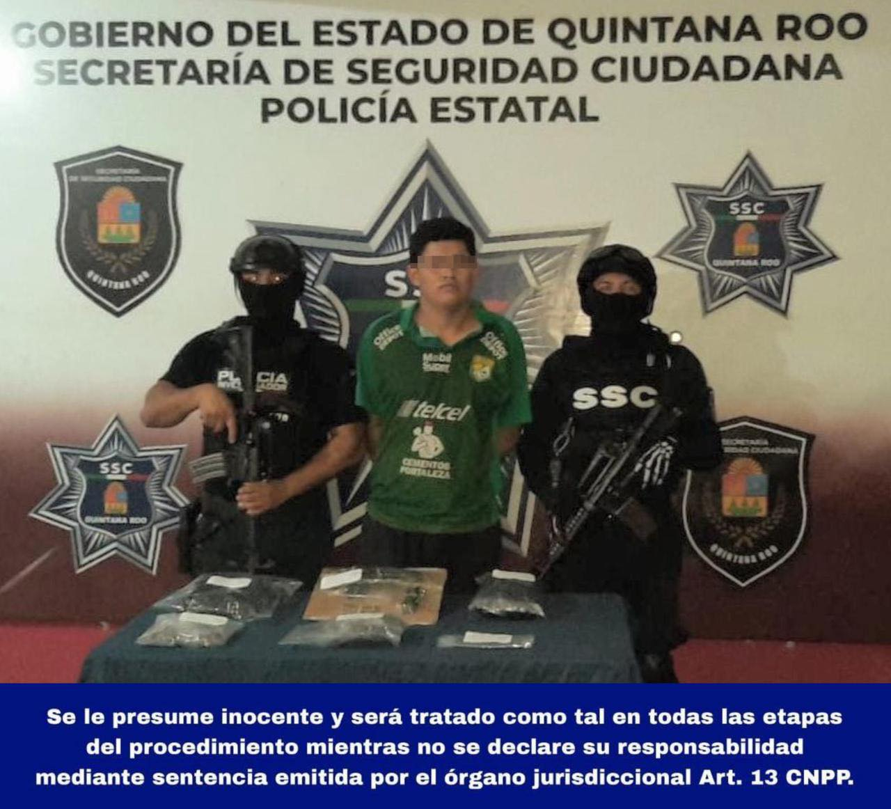 El sujeto fue detenido con drogas y un arma de fuego El sujeto fue detenido con drogas y un arma de fuego