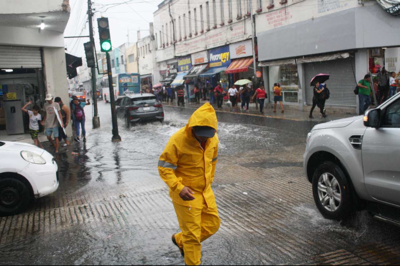 Se espera que las lluvias sean mayormente fuertes en Mérida
