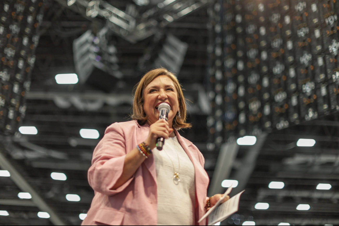 Xóchitl Gálvez durante un evento de campaña en Guadalajara Xóchitl Gálvez durante un evento de campaña en Guadalajara