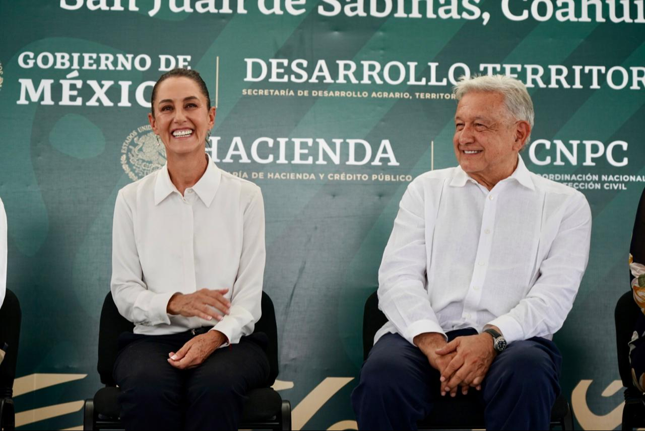 Claudia Sheinbaum, virtual presidenta electa y Andrés Manuel López Obrador, presidente constitucional Claudia Sheinbaum, virtual presidenta electa y Andrés Manuel López Obrador, presidente constitucional
