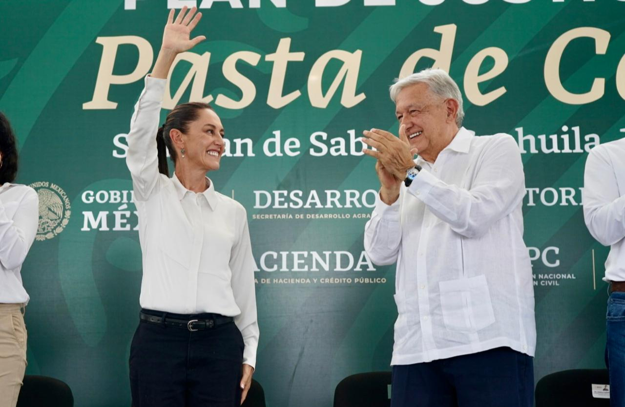 Claudia Sheinbaum, presidenta Electa de México, acompañó al Presidente de México