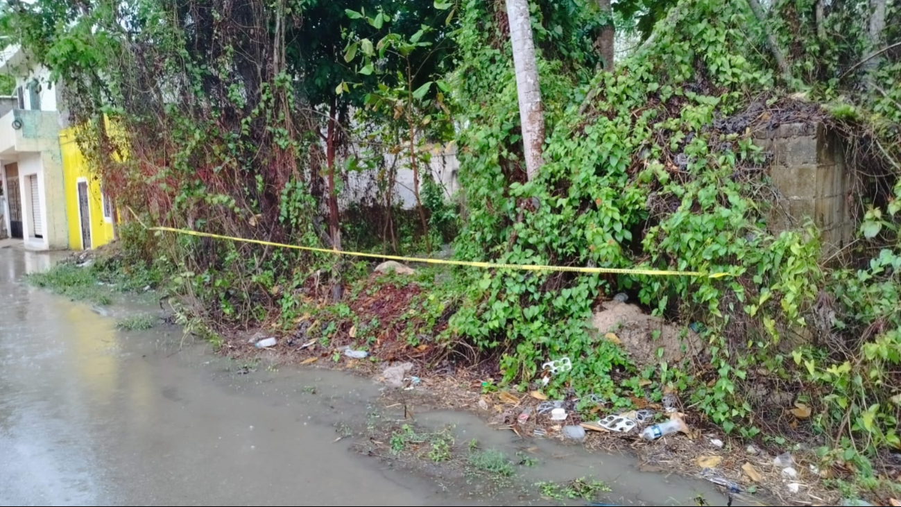 El área permanece acordonada en José María Morelos El área permanece acordonada en José María Morelos