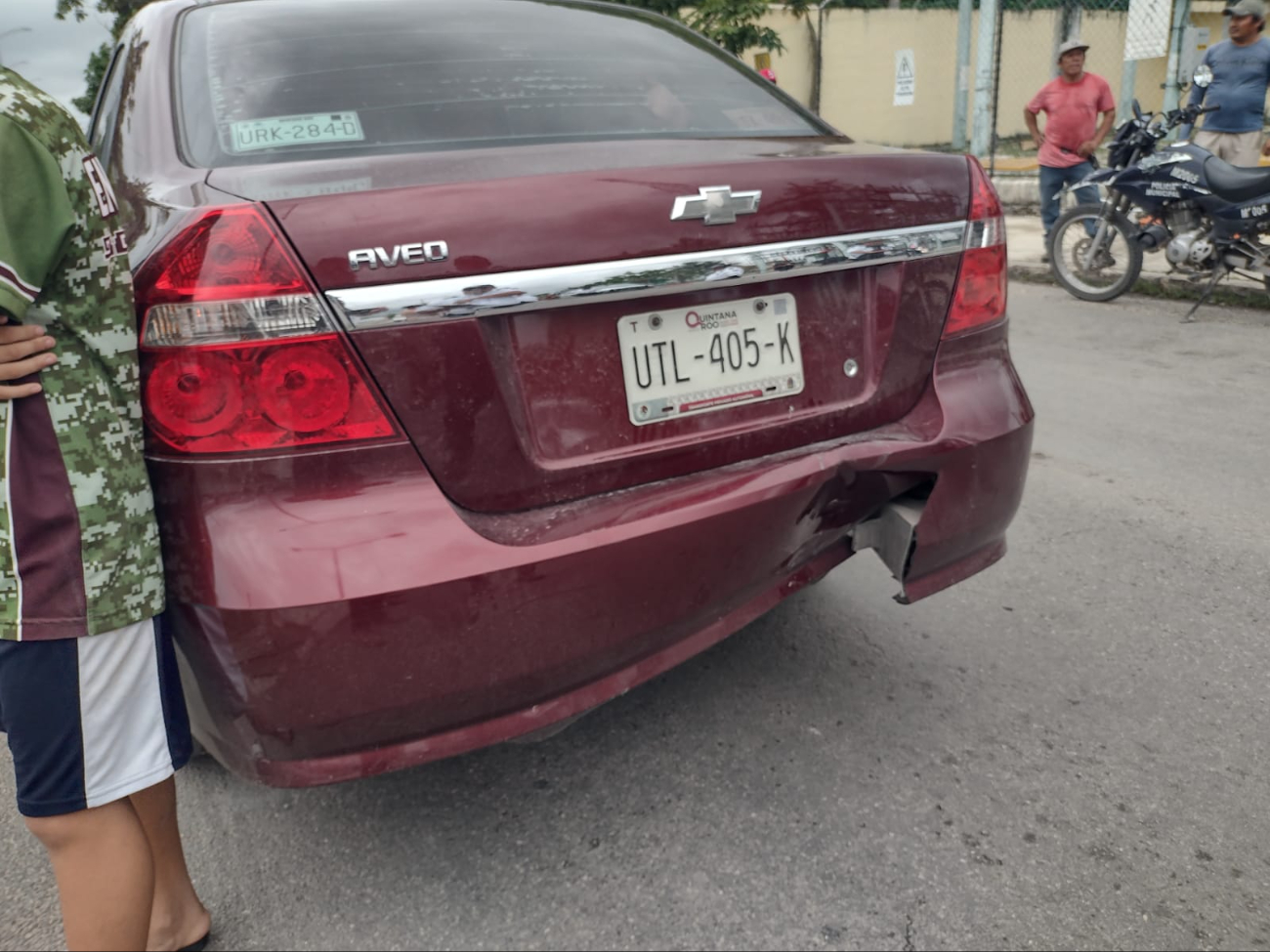 El auto involucrado presentó daños materiales El auto involucrado presentó daños materiales