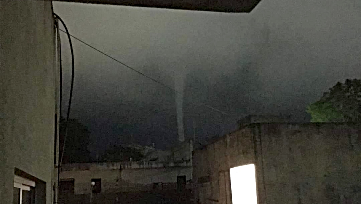 La tromba marina se formó durante la noche en Chetumal