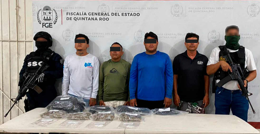 Los detenidos quedaron a disposición de la FGE Los detenidos quedaron a disposición de la FGE
