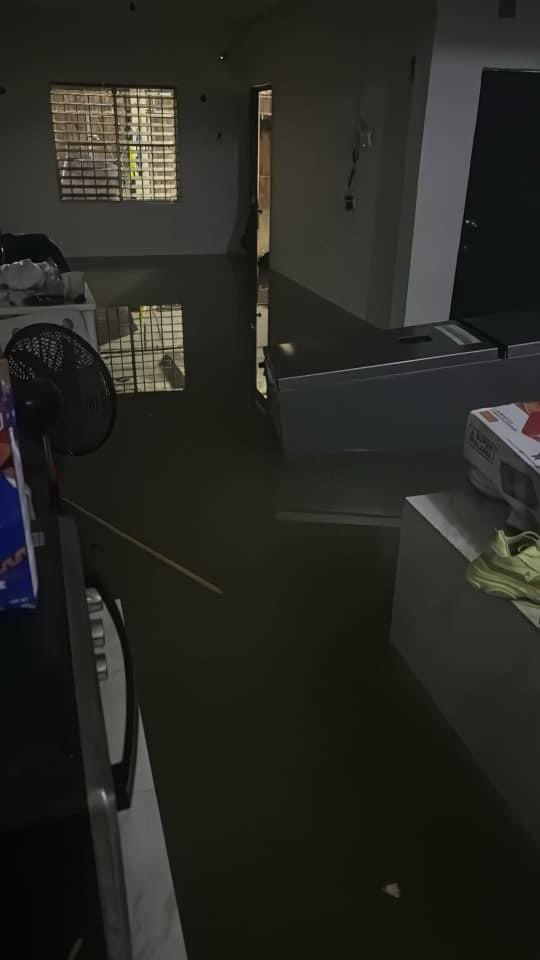 Afectaciones en el interior de un domicilio en Chetumal Afectaciones en el interior de un domicilio en Chetumal