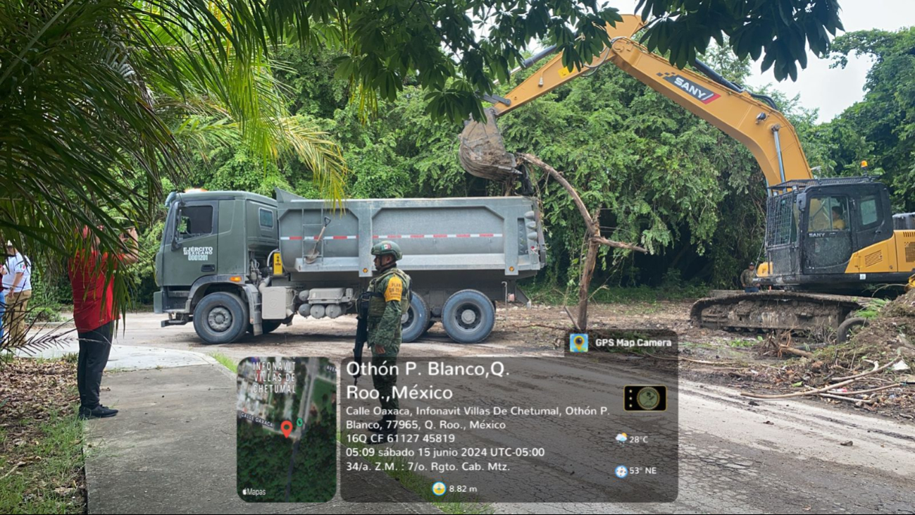 Área de trabajo de la Sedena en Chetumal Área de trabajo de la Sedena en Chetumal