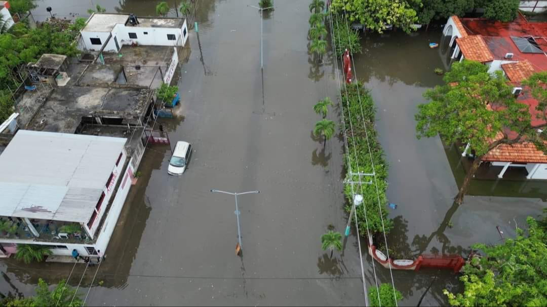 Aun se registran calles inundadas en Chetumal