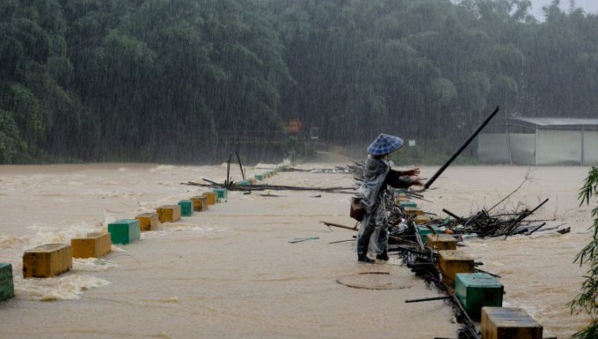 Inundaciones en China han provocado que al menos 20 personas se encuentren desaparecidas