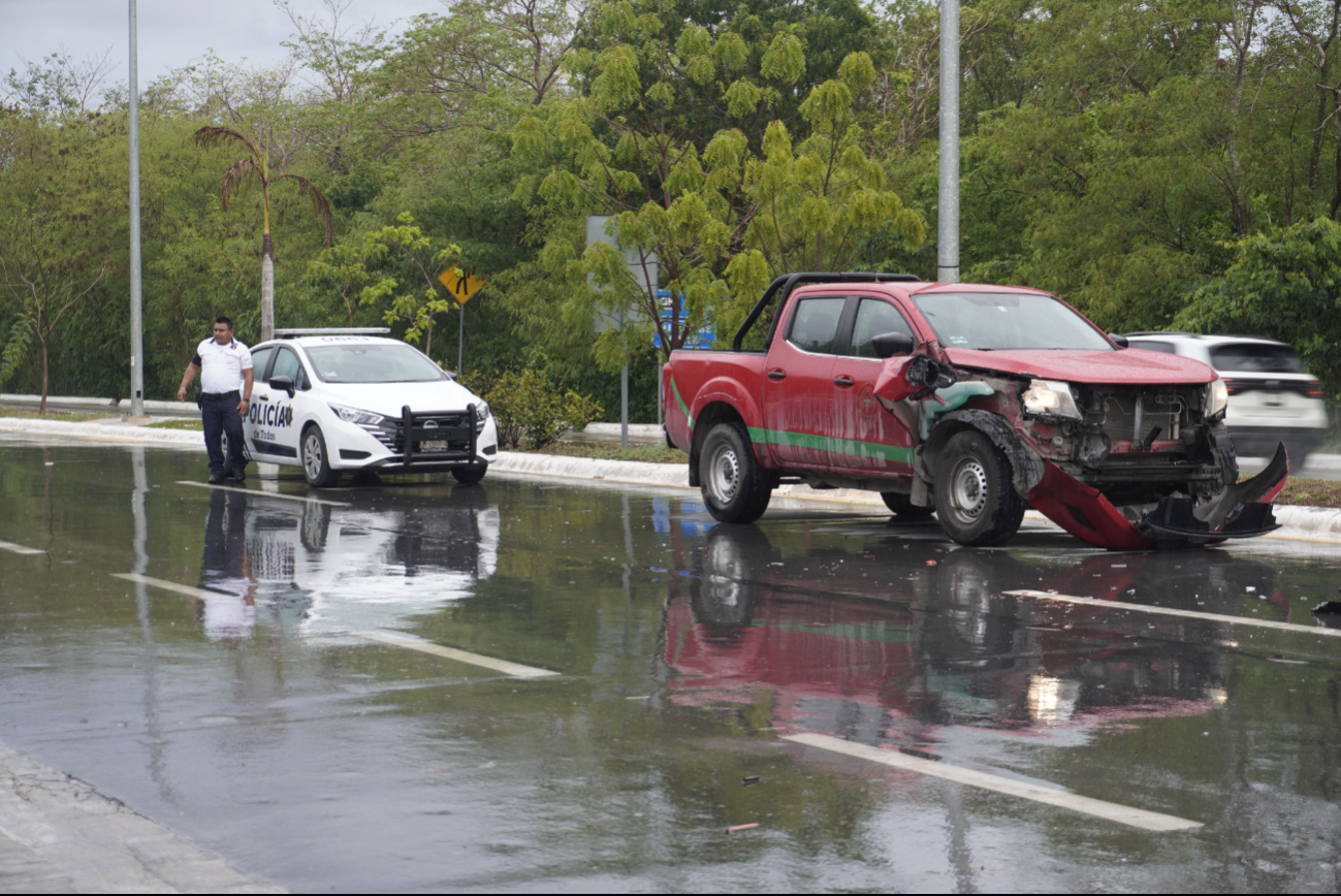 Tras el aparatoso accidente no se registraron personas lesionadas