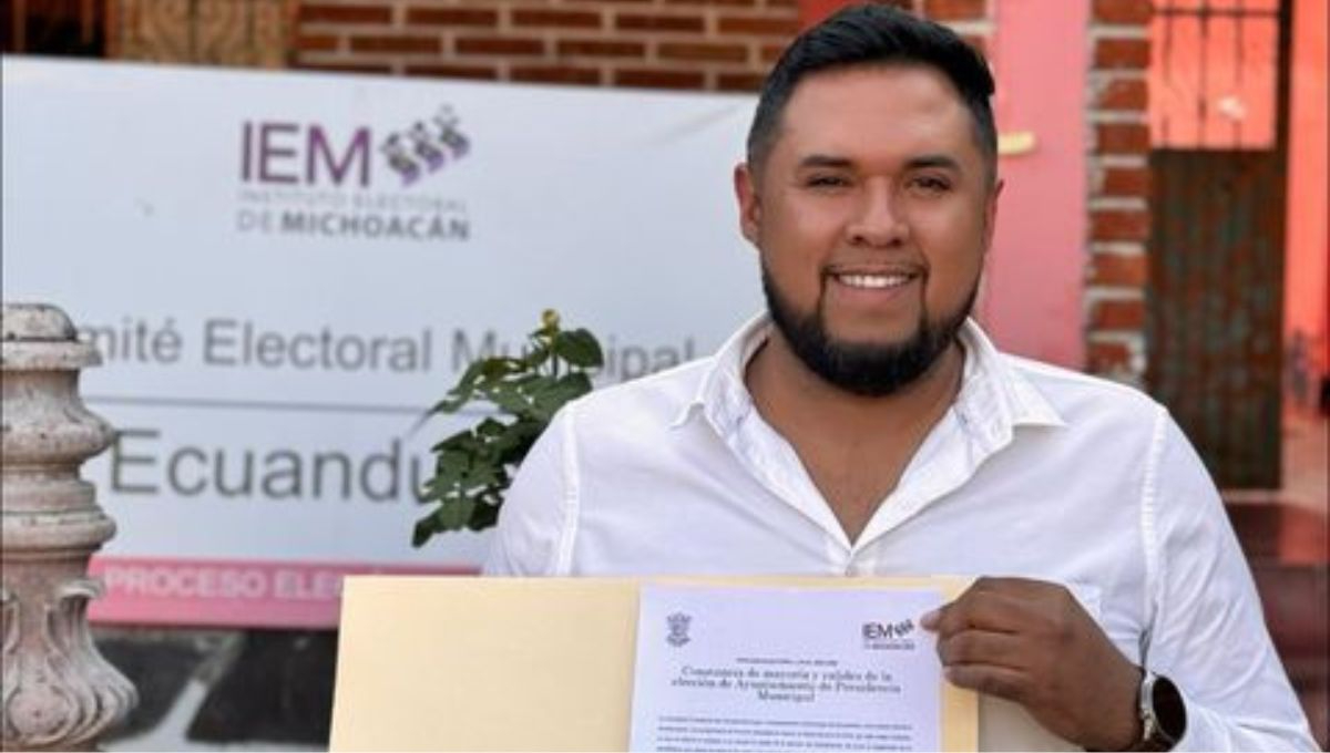 Jorge Luis Estrada Garibay (PRI, PAN, PRD): Obtuvo la alcaldía de Ecuandureo