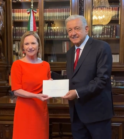 Presidente Andrés Manuel López Obrador en ceremonia de cartas credenciales Presidente Andrés Manuel López Obrador en ceremonia de cartas credenciales