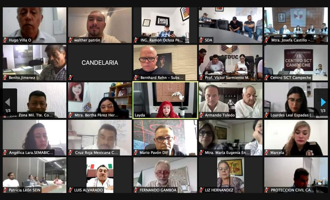 Reunión virtual de autoridades estatales Reunión virtual de autoridades estatales