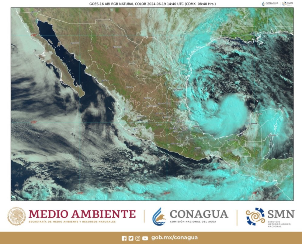 La mayor parte del país estará afectado por la Tormenta Tropical Alberto La mayor parte del país estará afectado por la Tormenta Tropical Alberto
