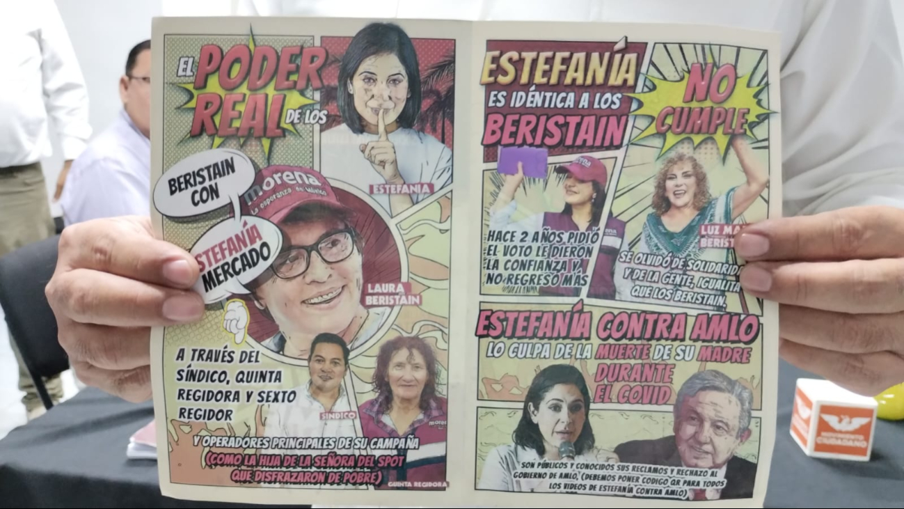 Así luce parte de la historieta contra Estefanía Mercado Así luce parte de la historieta contra Estefanía Mercado