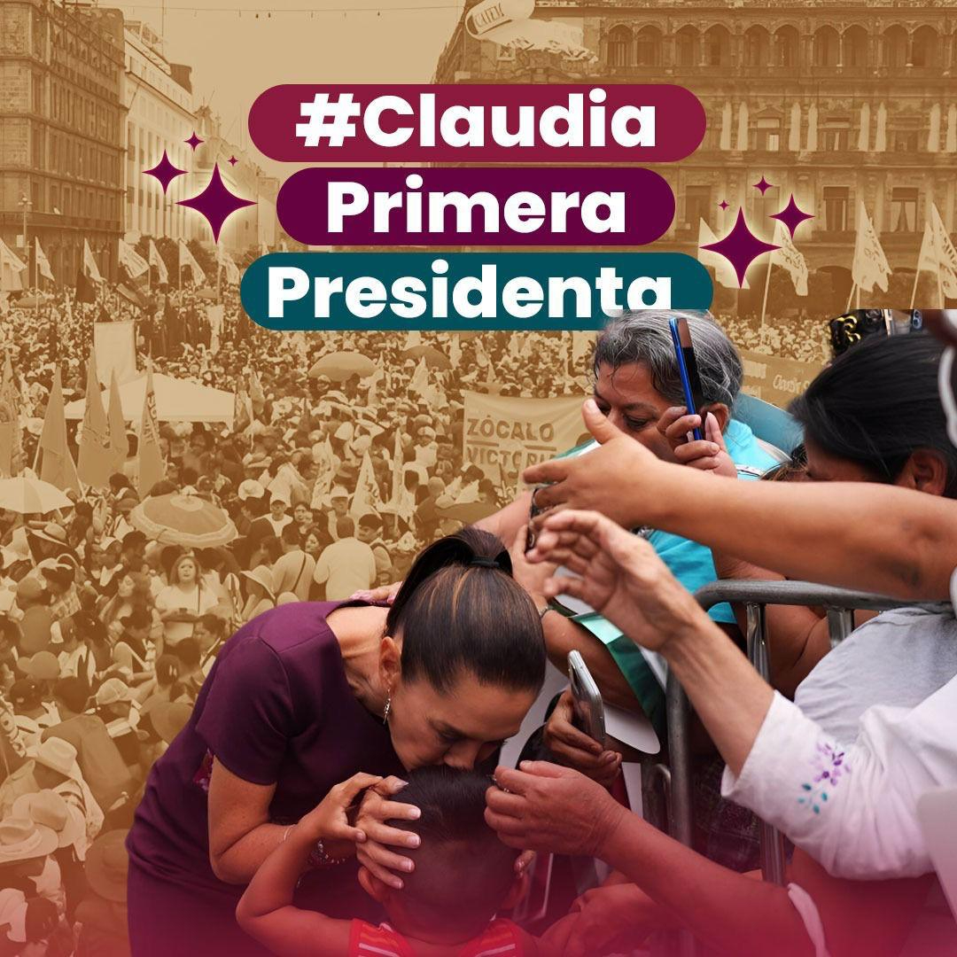 Claudia Sheinbaum será la primera presidenta en la historia de México Claudia Sheinbaum será la primera presidenta en la historia de México